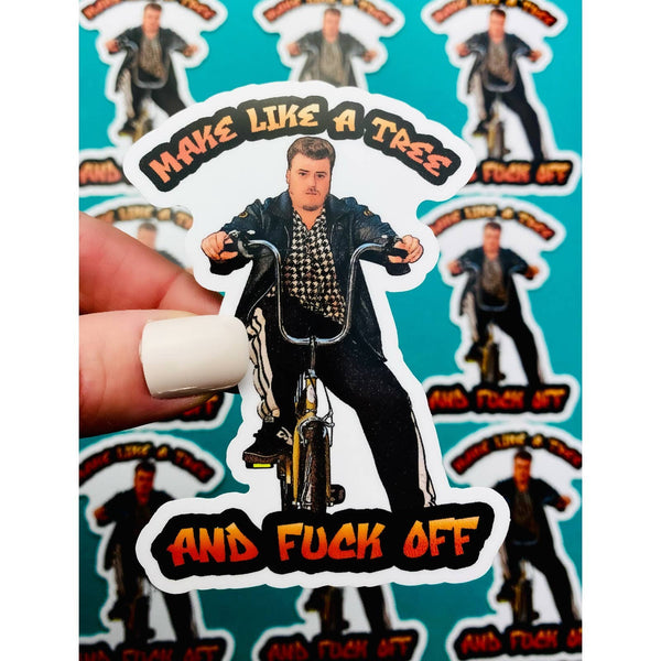 Trailer Park Boys Ricky Sticker | Make Like A Tree NSFW