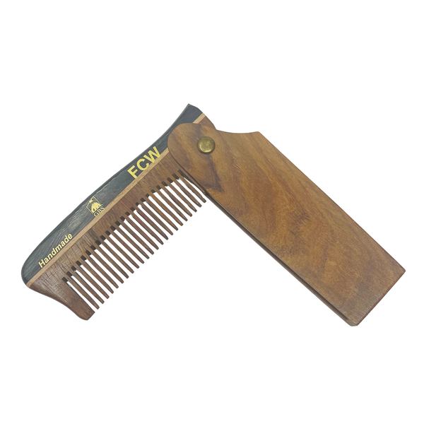 G.B.S Handmade Folding Wooden Hair & Beard Comb