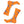 Orange/Blue Florida Shape Socks