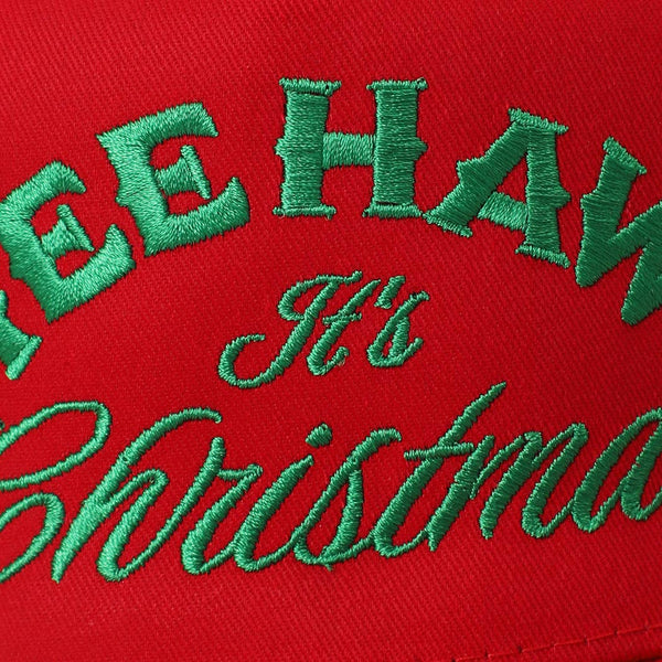 YEE HAW IT'S CHRISTMAS Embroidery Two-Tone Trucker Hat