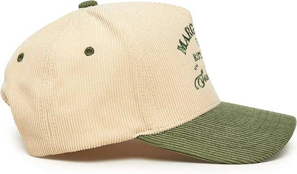 Two Tone Corduroy Hat - Margarita Social Club - Sage/Beige