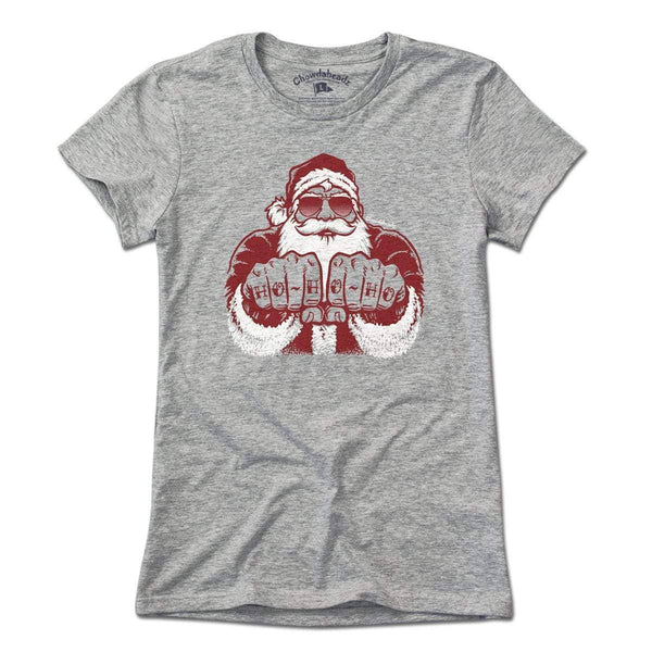Knuckle Tattoos Santa T-Shirt