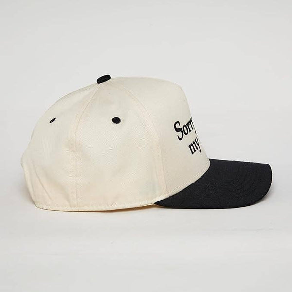 Two Tone Cap - Sorry About My Wife - Black/Beige