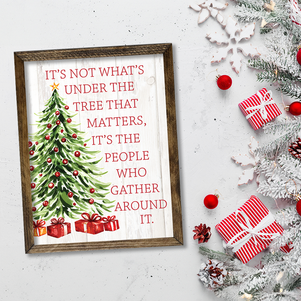 TIMBERLAND FRAME IT'S NOT WHAT IS UNDER THE TREE