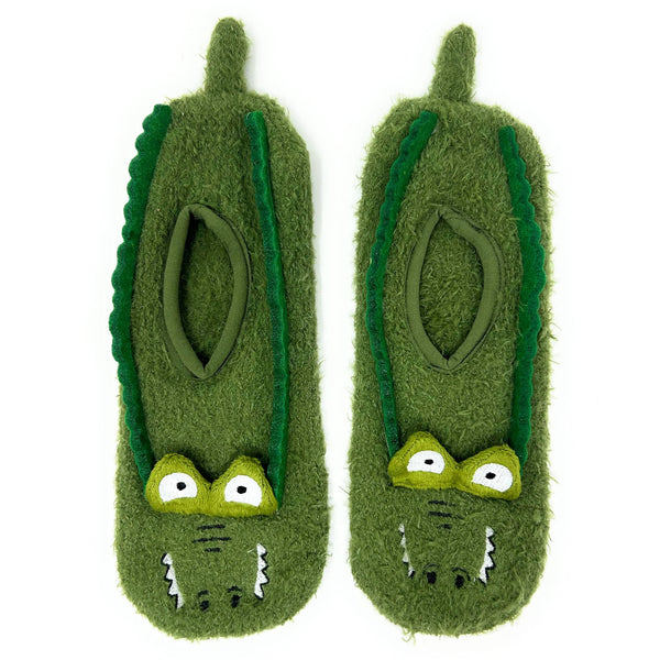 Gator Stride | Women's Fuzzy Grip Mary Jane Socks