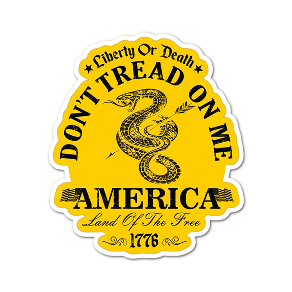 Second Amendment Freedom don't tread USA laminated sticker