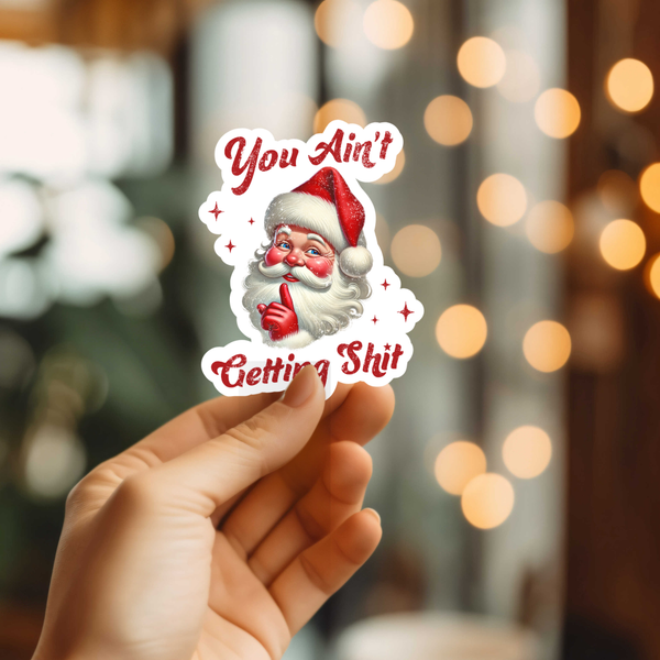 Funny Santa Vinyl Sticker