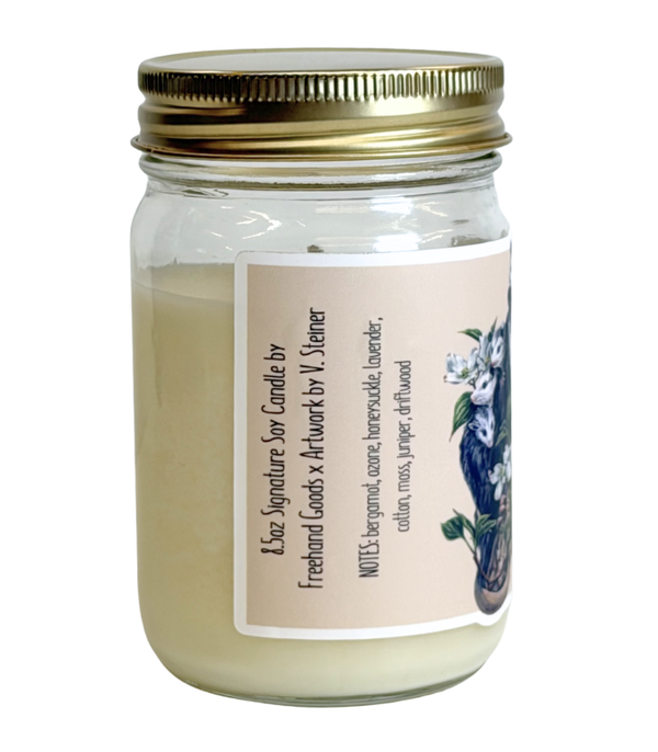 Opossums in the Dogwood Signature Soy Candle