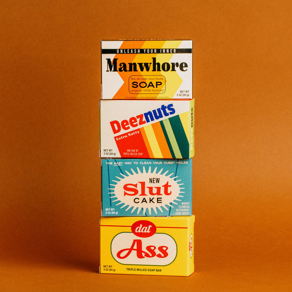 Manwhore Triple Milled Boxed Bar Soap | Funny Soap