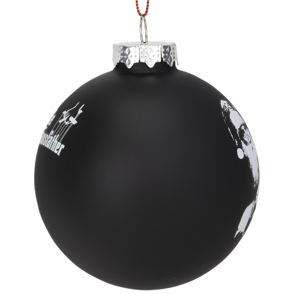 The Clausfather Movie Poster Parody Funny Glass Christmas Ornament