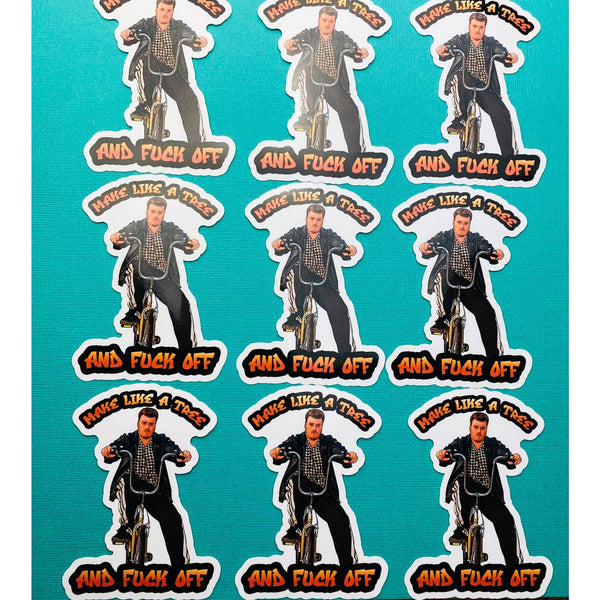 Trailer Park Boys Ricky Sticker | Make Like A Tree NSFW
