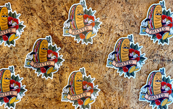 Toasted Sticker