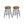 EKHO Collection - Counter Stools Set of 2, Camarel Brown 1
