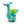 Drake Teal Dragon Blobhouse Planter
