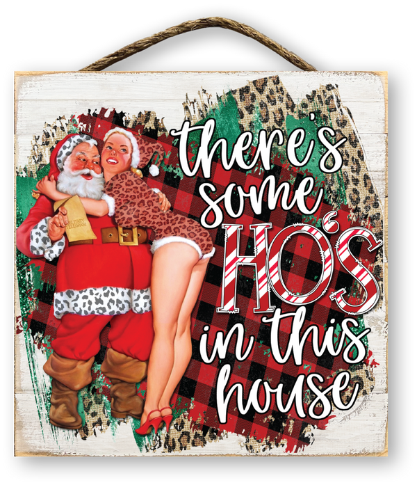 There's Some Ho Ho Ho's in This House Christmas Sign