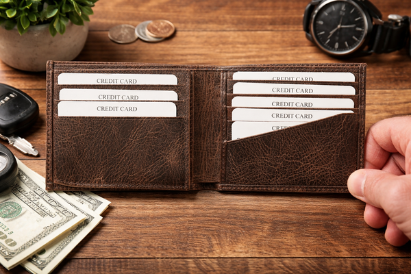 Leather Wallet, Premium Genuine Leather Bifold Wallet