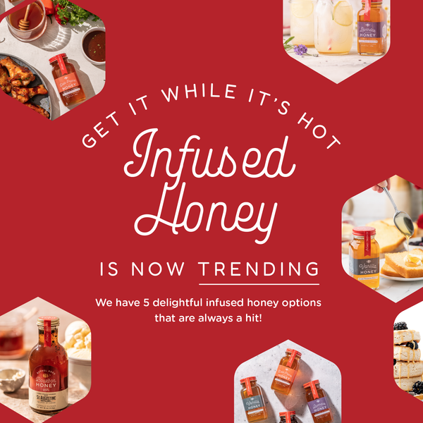 Datil Bourbon Infused Honey | Infused Honey | 18oz | 12 pk