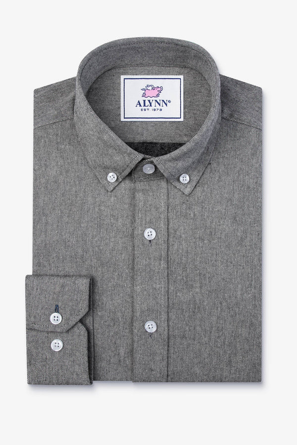 Caden Casual Untuckable Slim Fit Dress Shirt Black Alynn