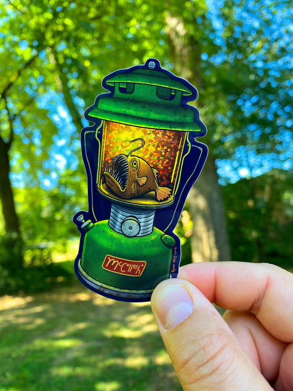 GLITTER STICKER: Anglerfish Lantern