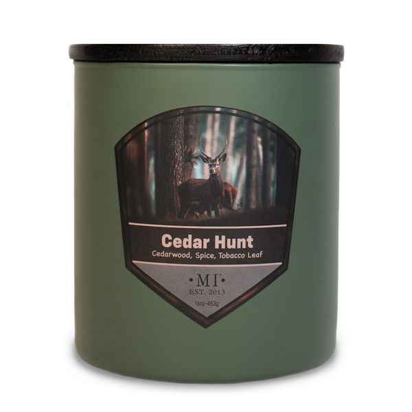 Cedar Hunt, Adventure by Manly Indulgence, 16oz, 2-Wick