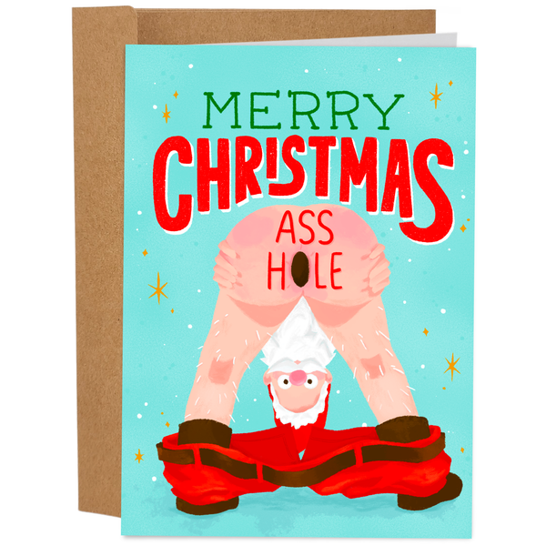 Merry Christmas Asshole - Funny Christmas Card