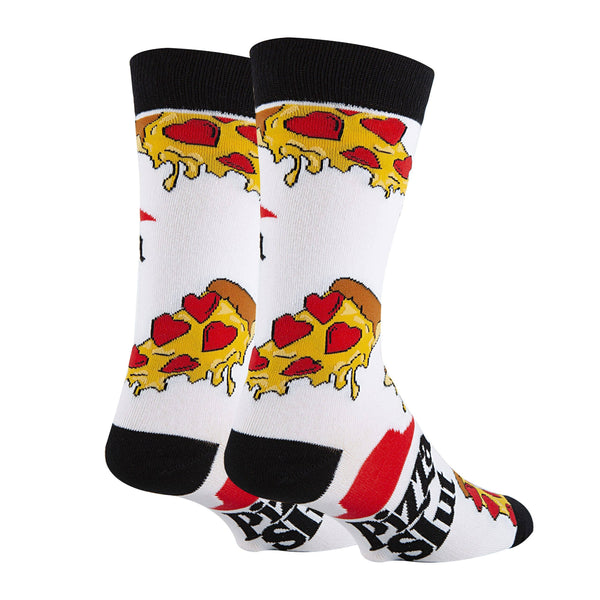 Pizza Slut | Men's Funny Food Crew Socks