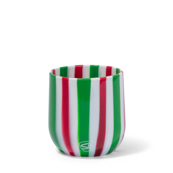 12 oz Silicone Silipint Stemless Wine Glass - Poinsetta