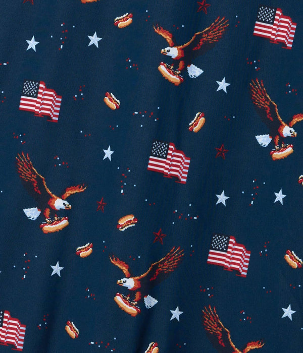 8-Bit Eagle Golf Polo - Men's Patriotic America Golf Shirt