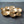 Gold Aluminum Textured 9-Bowl Cluster Platter
