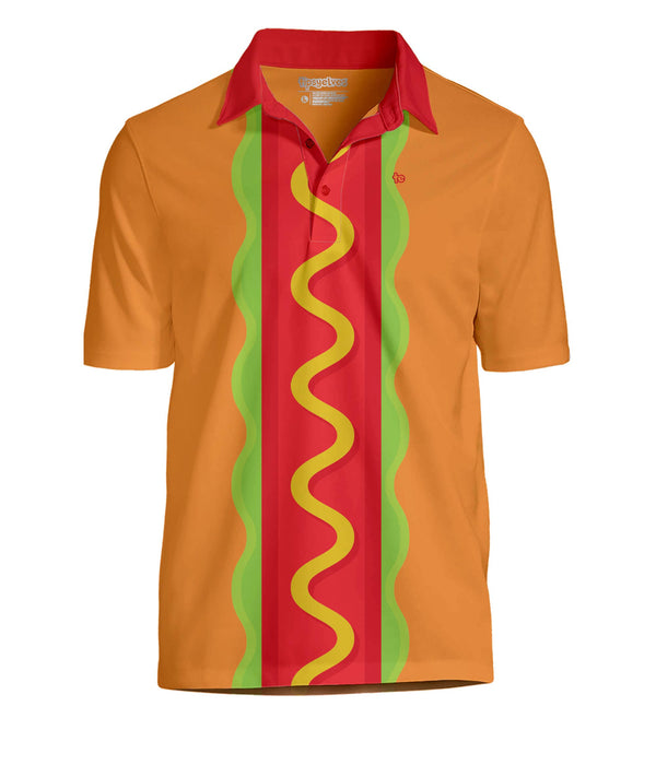 Hot Dogger Men's Golf Polo – Funny Hot Dog Golf Shirt