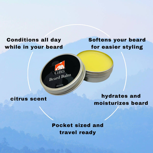 GENTS Beard Care Kit for Men with Faux Leather Travel Bag