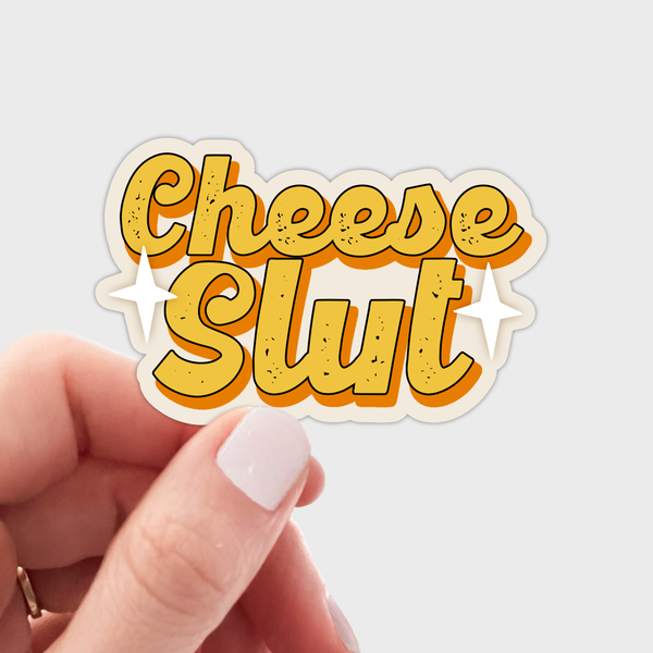 Cheese Slut Sticker - food, gourmet, creamery, wisconsin, wi