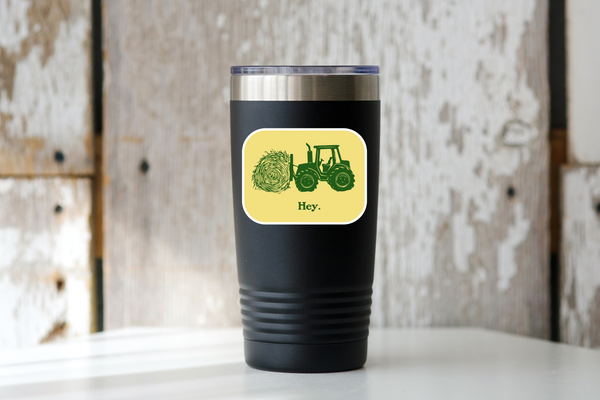 Hey Sticker - tractor, farmer, farming, farm, country