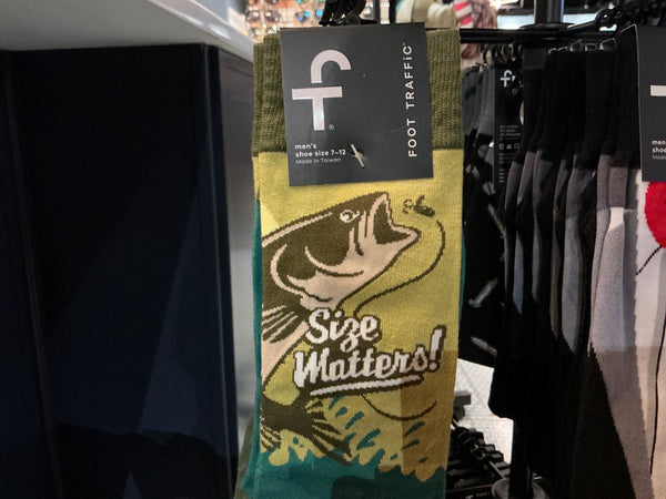 Foot traffic Size matters socks