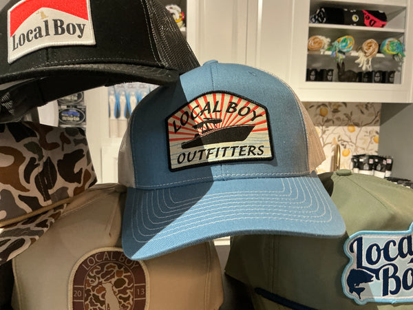 Local Boy Center Sol Patch columbia blue/white Hat
