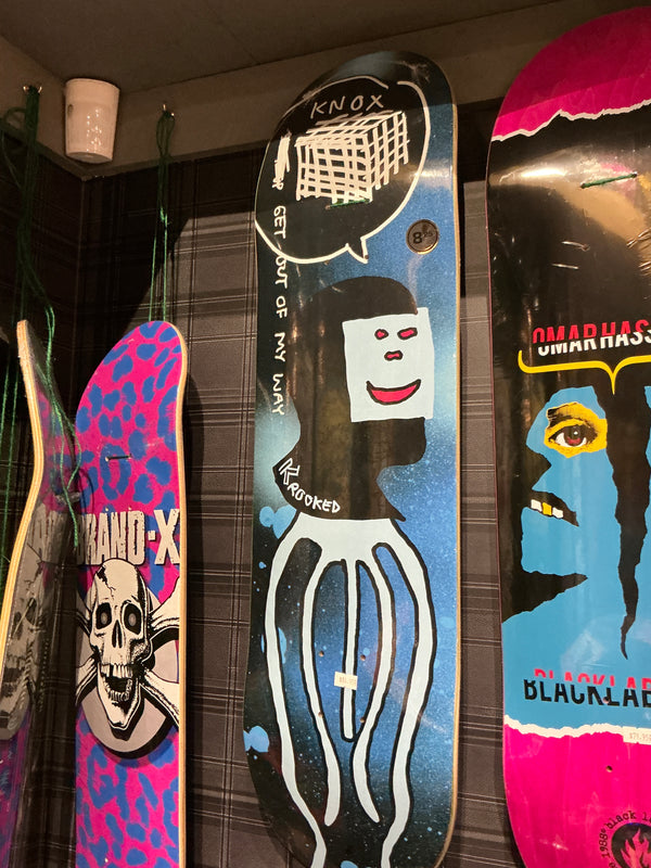 Krooked Knox squid Way skateboard deck 8.25