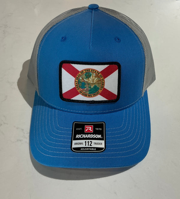 DeLand Apparel Company State of Florida Light Blue and Gray Hat