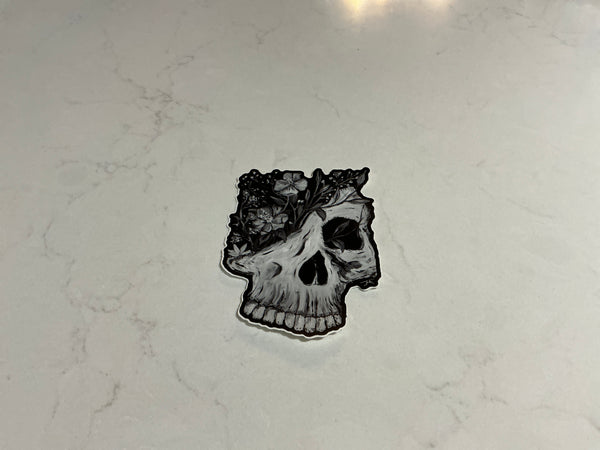 Flower Skull Sticker