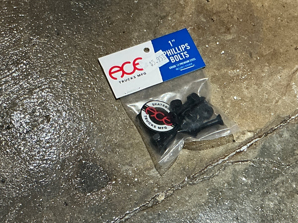 Ace 1 inch Phillips hardware bolts