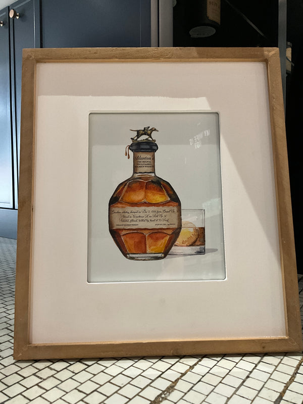 Jamie Cain Blanton’s whisky print and regular wood frame